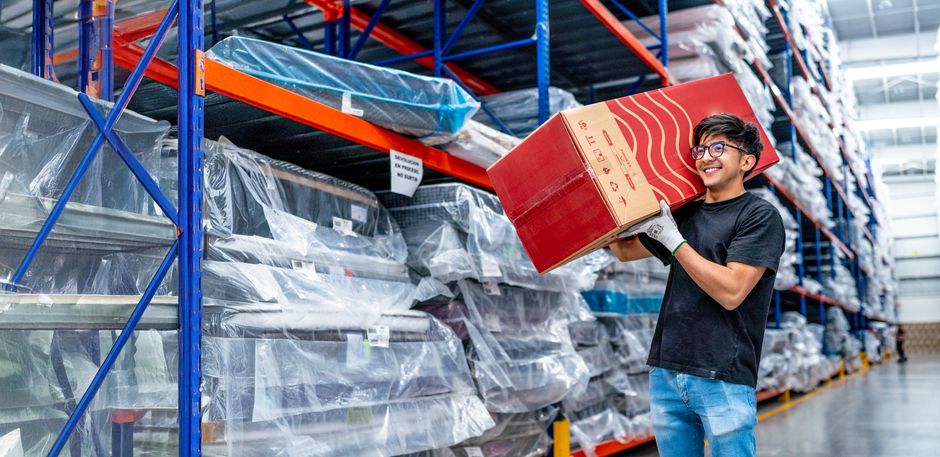 A furniture supply chain operation reflects the inventory and cost pressures facing home-furnishings companies.