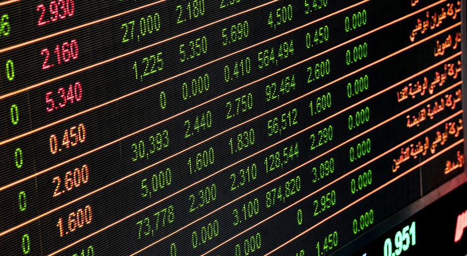 Financial market data displayed on a trading monitor as the IPO market reopens.