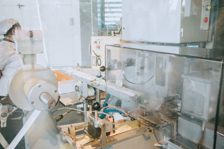 Advanced machinery in a modern factory setting