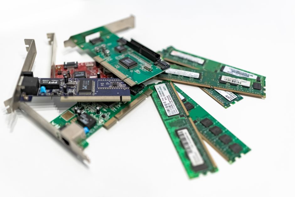 Computer RAM sticks and circuit boards