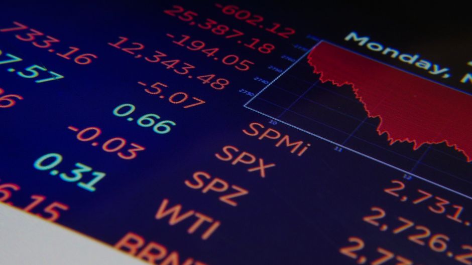 Electronic market display showing price movements as investors assess new equity supply and liquidity.